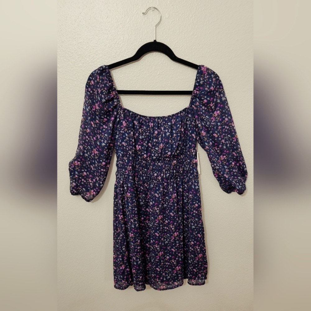 Trixxi Blue Floral Dress. Size large.